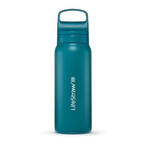 LifeStraw Go 2.0 Stainless Steel Water Filter Bottle 0,7L - Laguna Teal