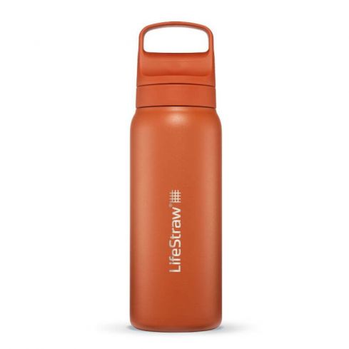 LifeStraw Go 2.0 Stainless Steel Water Filter Bottle 0,7L - Kyoto Orange