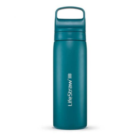 LifeStraw Go Series Stainless Steel Water Filter Bottle 0,5L - Laguna Teal