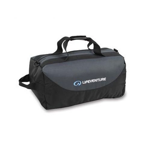 Lifeventure Expedition Wheeled Duffle, 120 Litre Roll-Base, Charcoal/Black